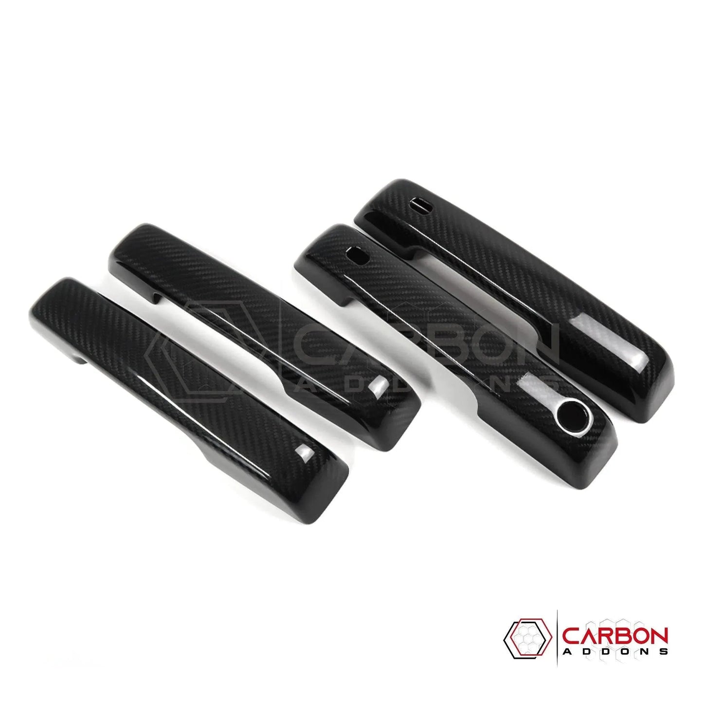 Real Carbon Fiber Exterior Door Handle Covers for 2021+ Ford F-150