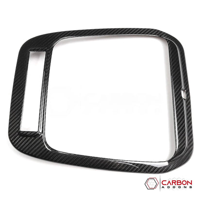 Real Carbon Fiber Overhead Light Trim Cover for 2021+ Ford F-150