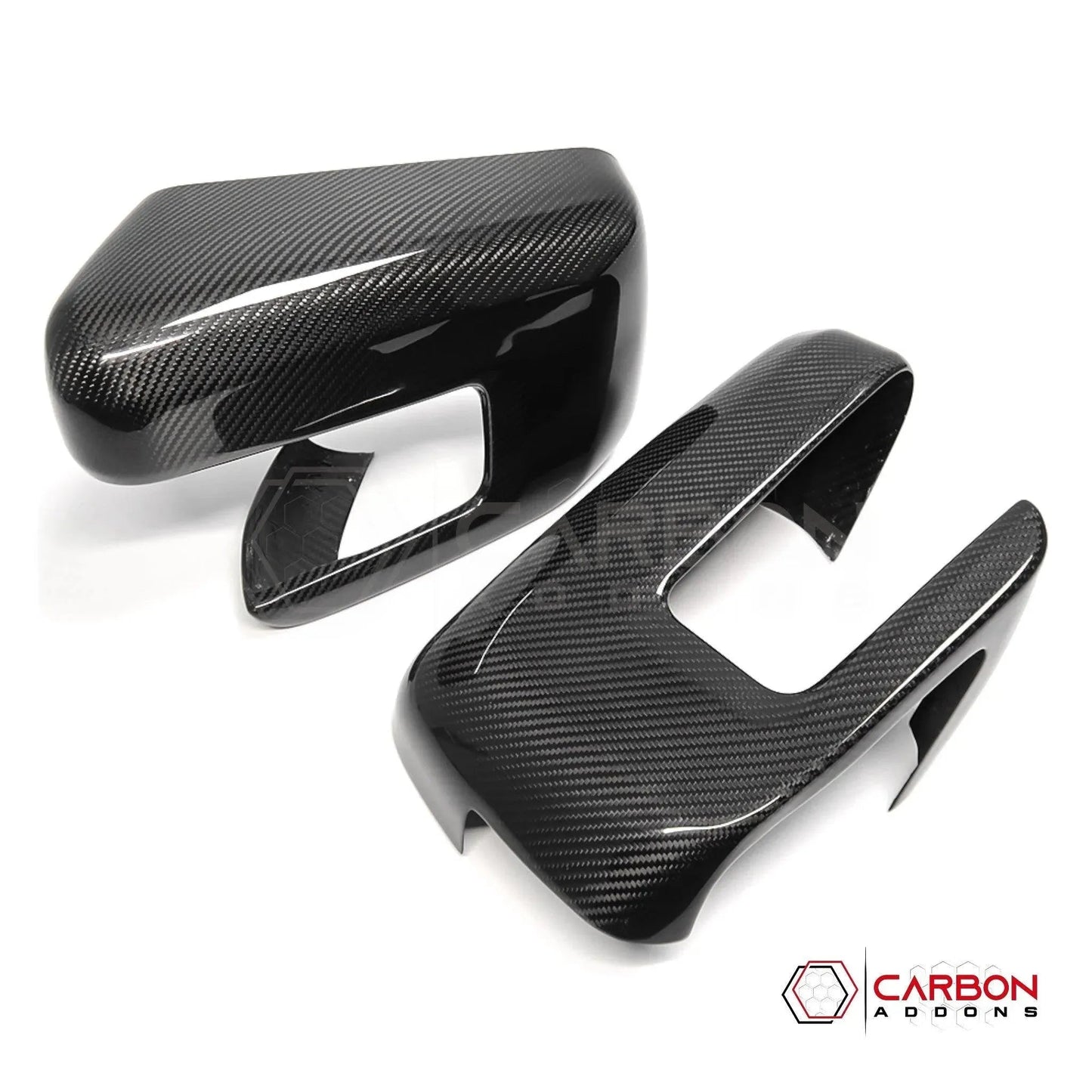 Real Carbon Fiber Side Mirror Covers for 2021+ Ford F-150