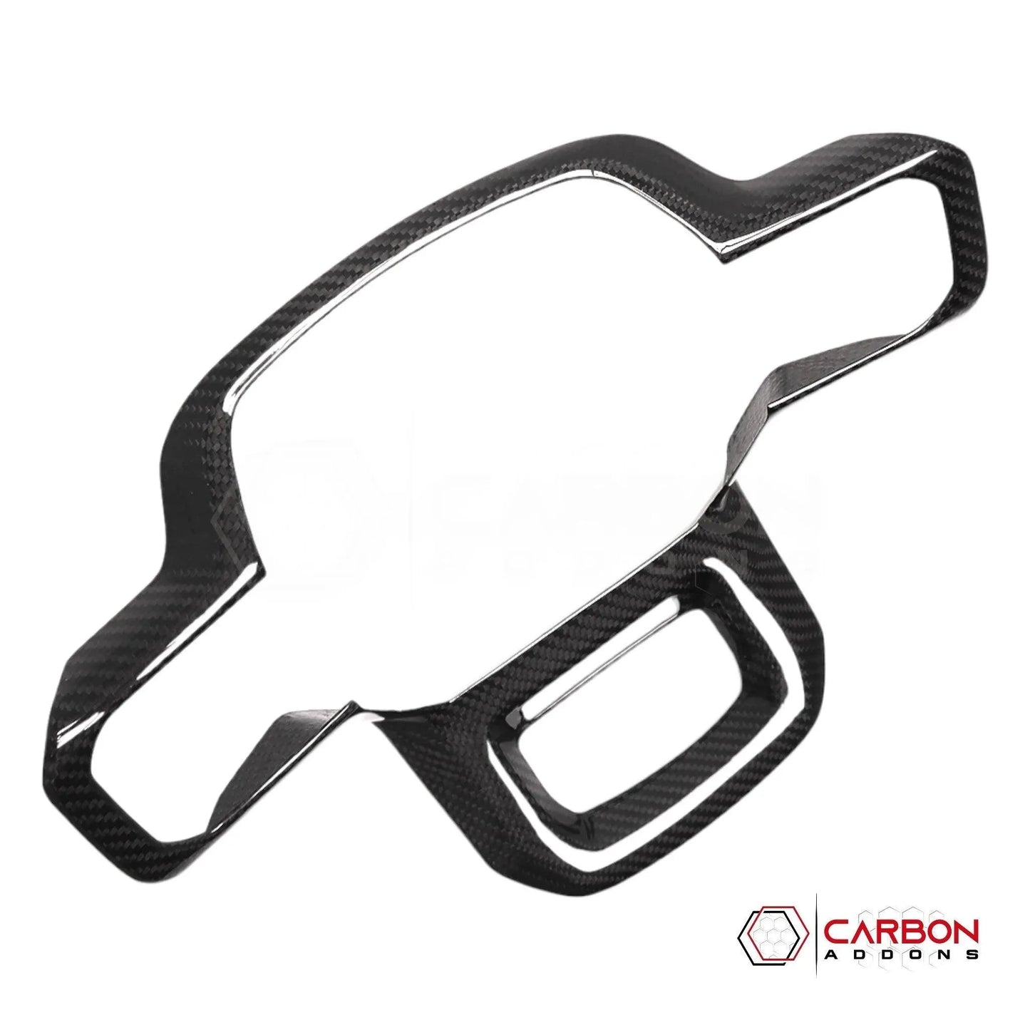 Real Carbon Fiber Steering Wheel Trim Cover for 2021+ Ford F-150