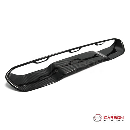 RAM TRX/RHO Hood Center Vent Trim Hard Carbon Fiber Cover
