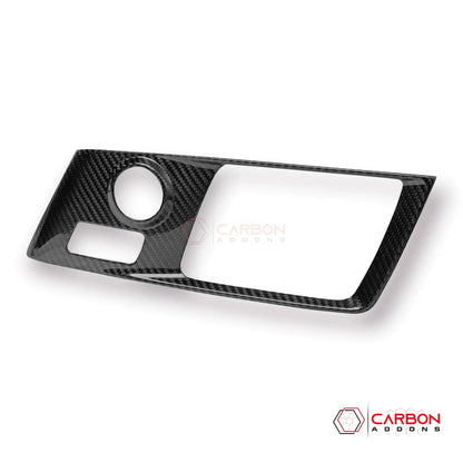 Corvette C7 Carbon Fiber Central Gear Shift Panel Trim Cover | 2014-2019 Chevrolet Corvette C7