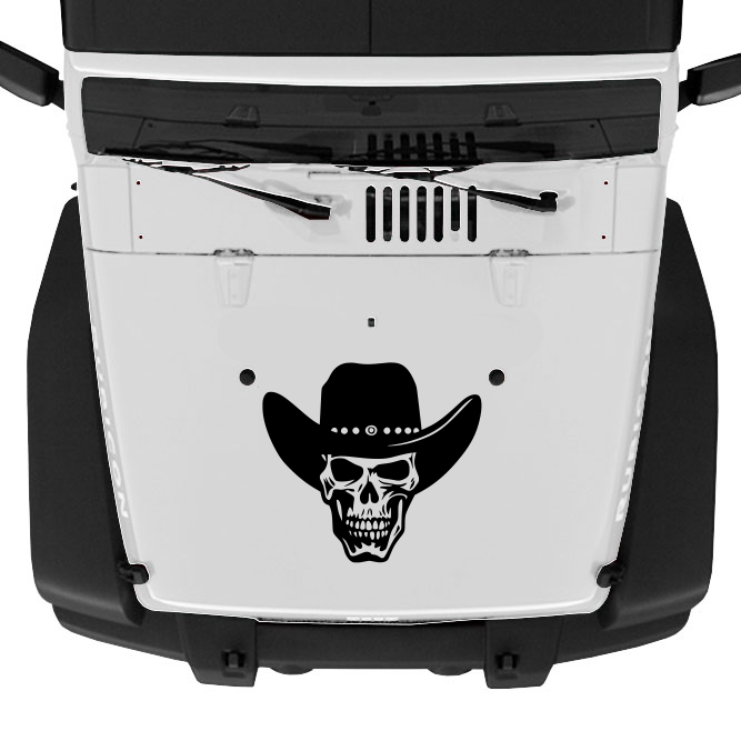 Cowboy Skull Hood Graphic
