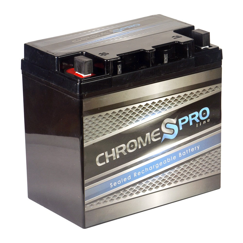 CHROME PRO BATTERY 12V 55AH Sealed Lead Acid (SLA) Battery - Nut and Bolt Terminals CP-S00255
