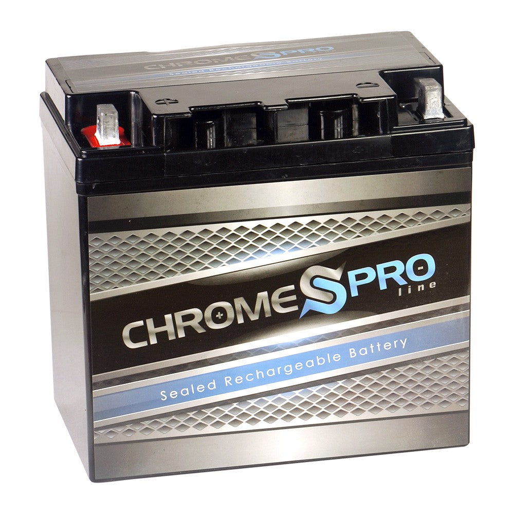 CHROME PRO BATTERY 12V 55AH Sealed Lead Acid (SLA) Battery - Nut and Bolt Terminals CP-S00255
