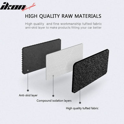 Car Floor Mat for 2010-14 Volkswagen MKIV Golf & GTI Black Carpet 4PC