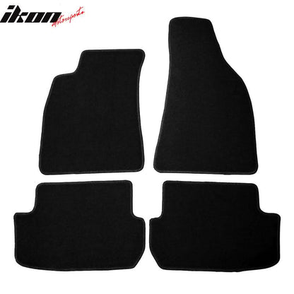 Car Floor Mat for 2002-2004 Audi A4 Black Carpet 4PC Nylon