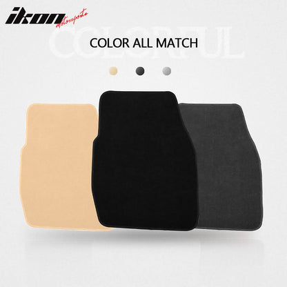 Car Floor Mat for 1997-2004 Dodge Dakota Black Carpets Nylon 2Pc
