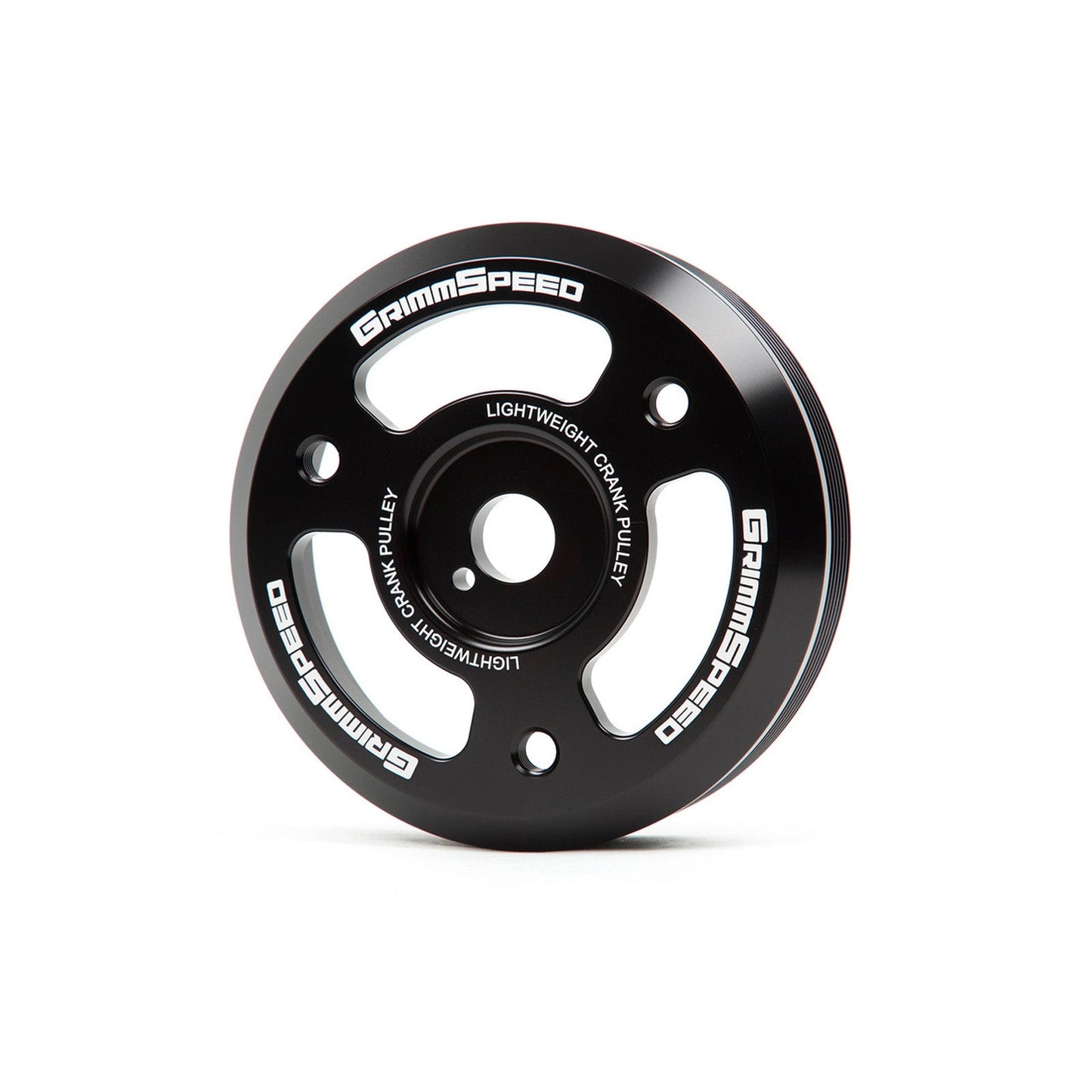 GrimmSpeed Lightweight Crank Pulley - Black - 2015-21 Subaru WRX, 2013-21 Subaru BRZ GRM095023