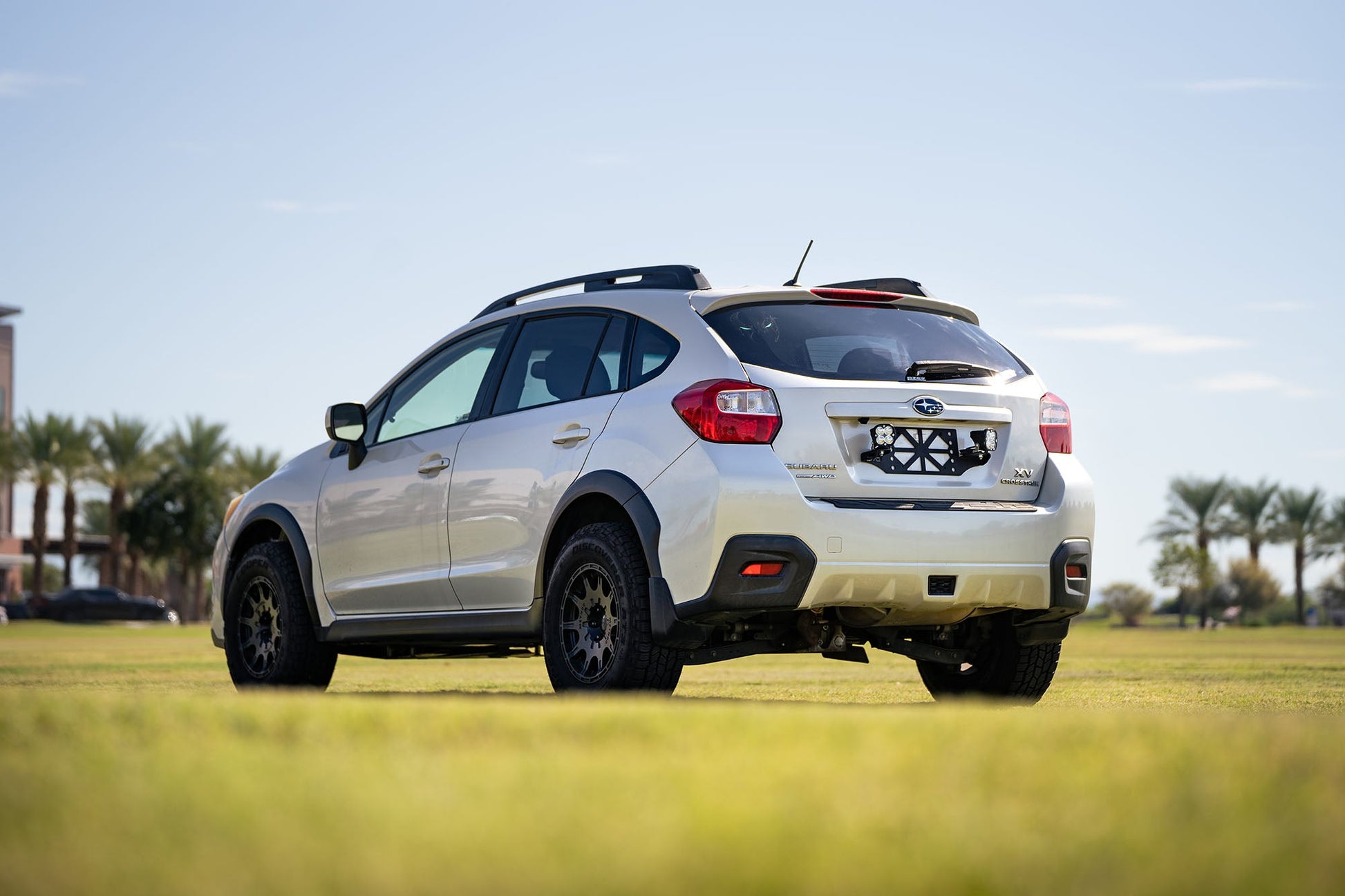 Crosstrek License Plate Mount with Pod Lights