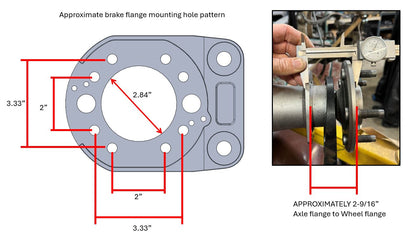 1998-2012 Crown Victoria 8.8 Rear Axle Brake kit with Electric Parking Brake