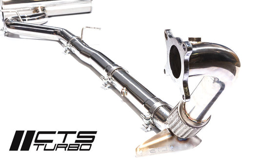 CTS Turbo VW MK6 Golf R 3" Turbo Back Exhaust High-Flow Cat CTS-EXH-TB-0010-CAT