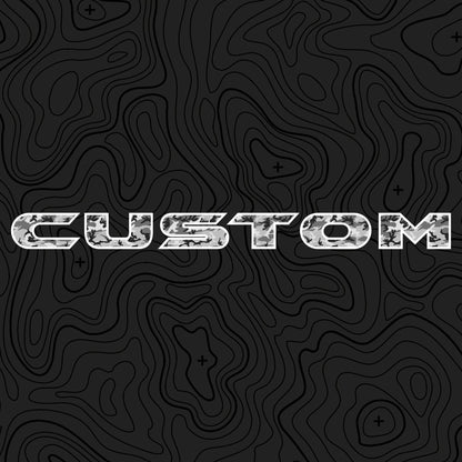 Camo Hood Lettering | Set of 2