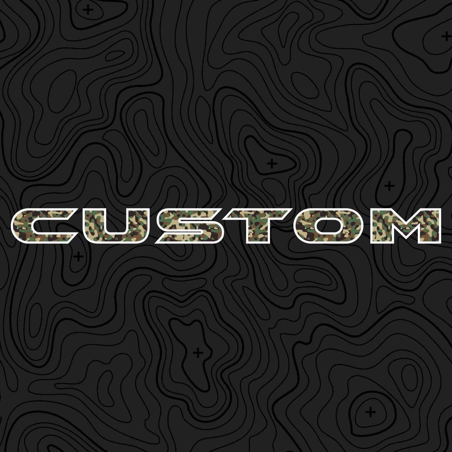 Camo Hood Lettering | Set of 2