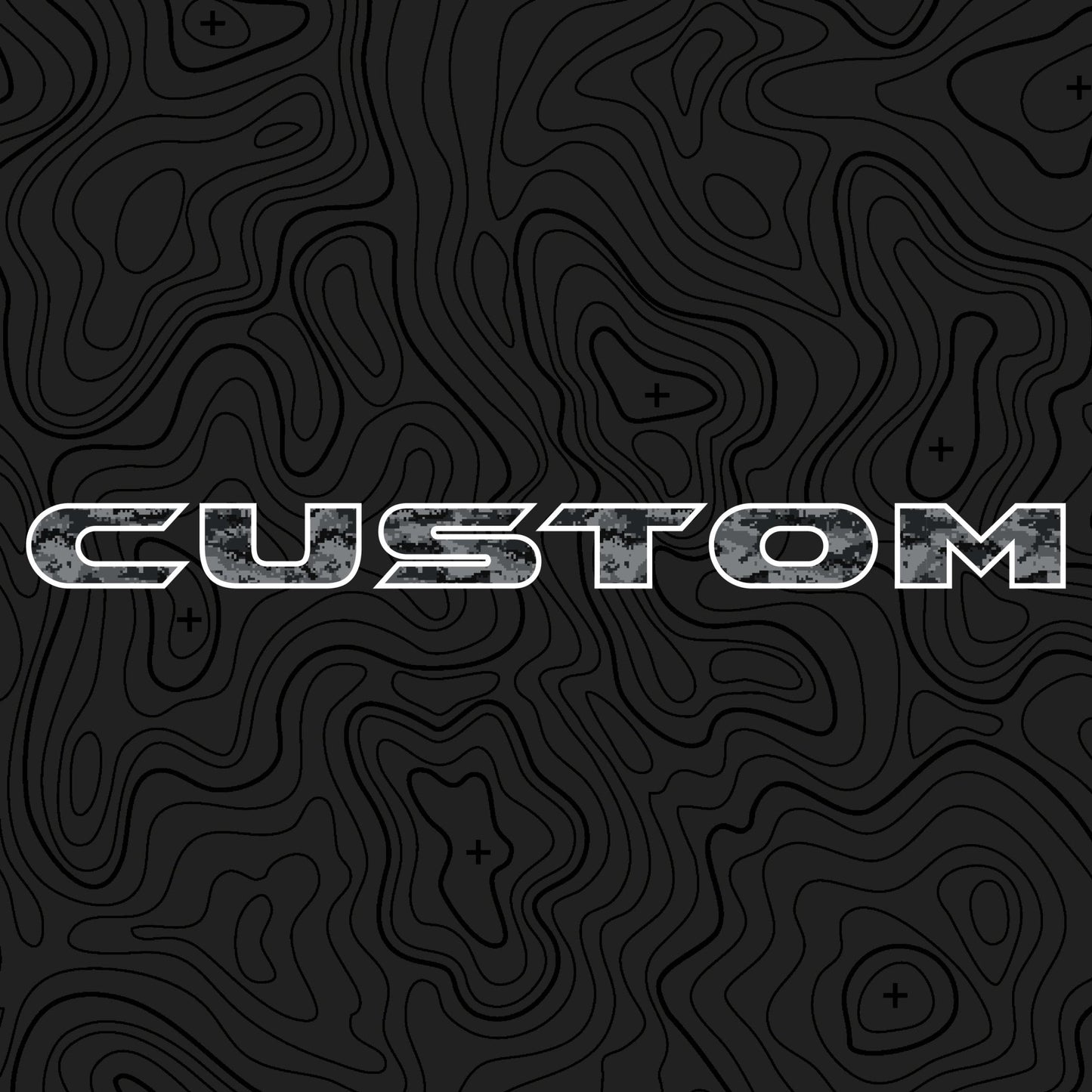 Camo Hood Lettering | Set of 2