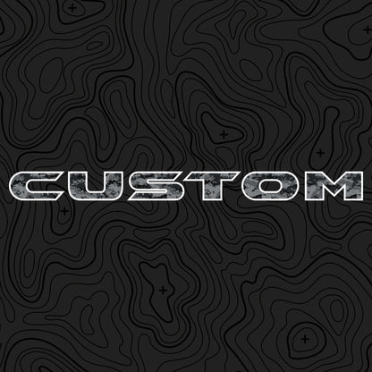 Camo Hood Lettering | Set of 2