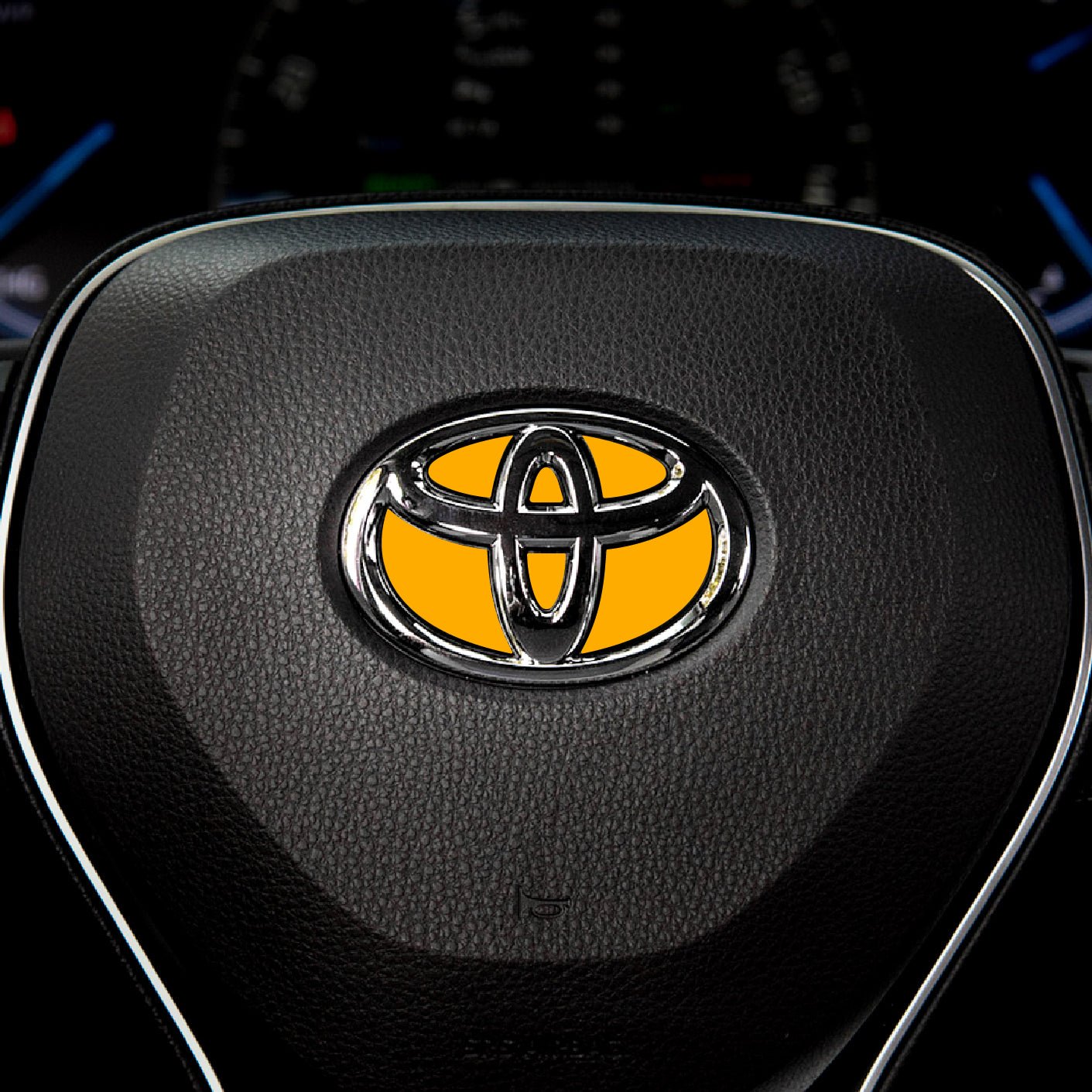 Custom Color Steering Wheel Decal for Toyota Models 2007-2024