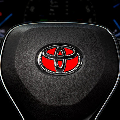 Custom Color Steering Wheel Decal for Toyota Models 2007-2024
