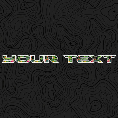 Floral Hood Lettering | Set of 2