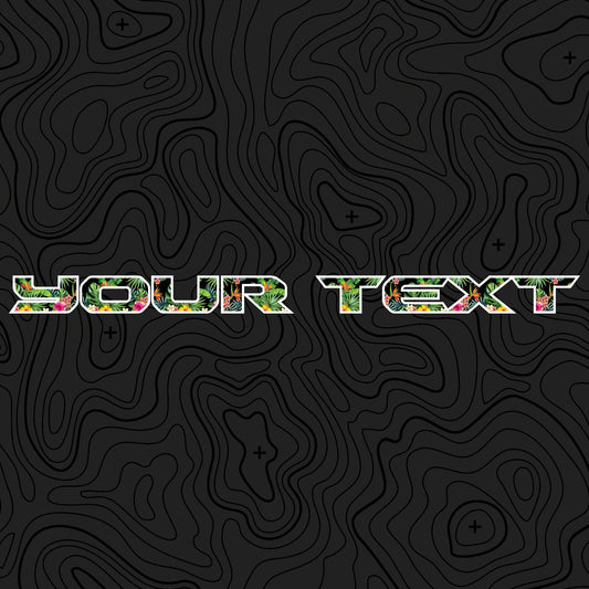 Floral Hood Lettering | Set of 2