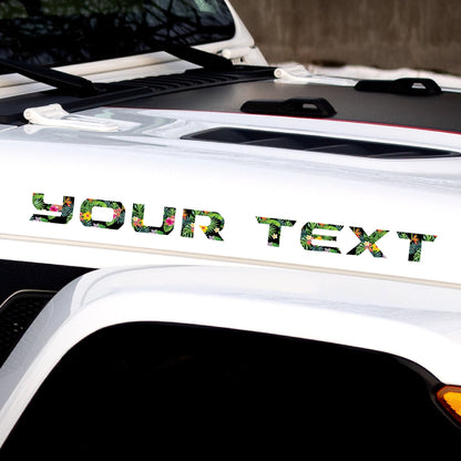 Floral Hood Lettering | Set of 2