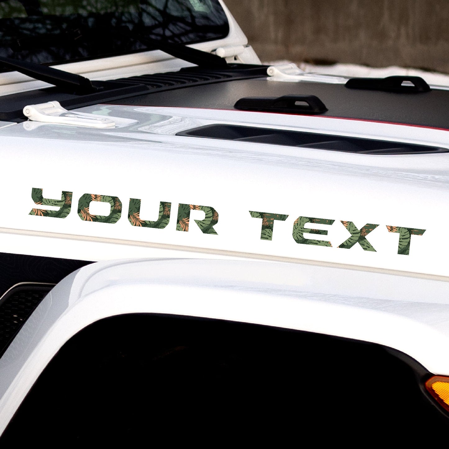 Floral Hood Lettering | Set of 2