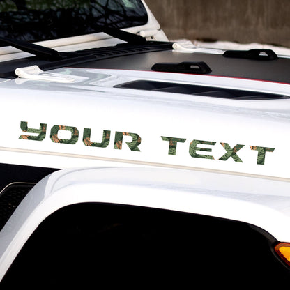 Floral Hood Lettering | Set of 2