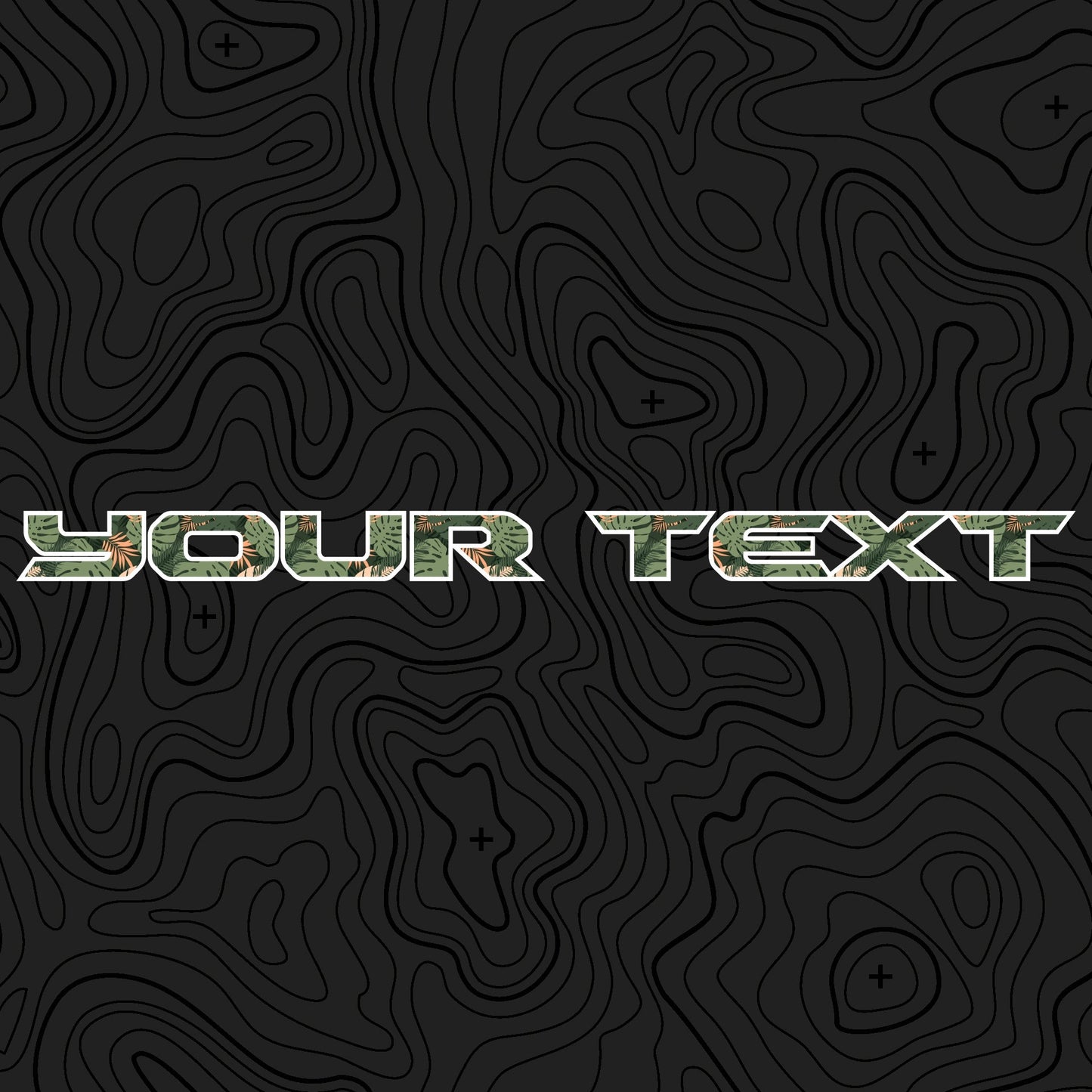 Floral Hood Lettering | Set of 2