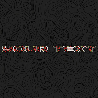 Floral Hood Lettering | Set of 2