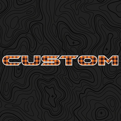 Plaid Hood Lettering | Set of 2