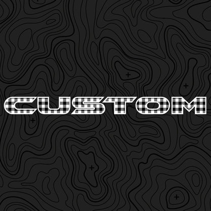 Plaid Hood Lettering | Set of 2