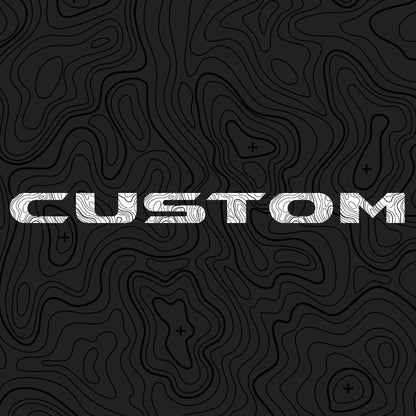 Topographical Hood Lettering | Set of 2