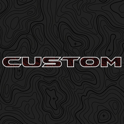 Topographical Hood Lettering | Set of 2