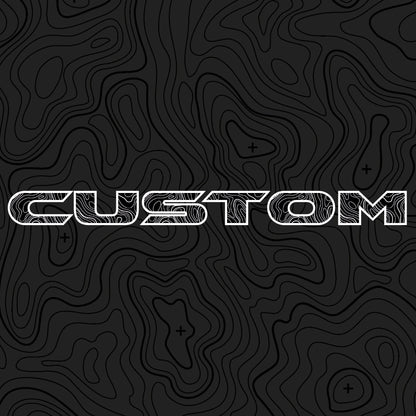 Topographical Hood Lettering | Set of 2