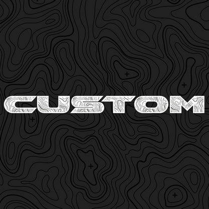 Topographical Hood Lettering | Set of 2