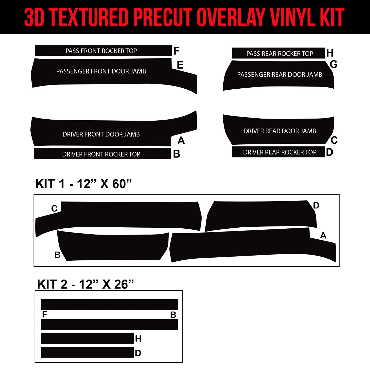 Cybertruck Door Sill Jamb Protection Armor Vinyl DIY Kit | TOProtect