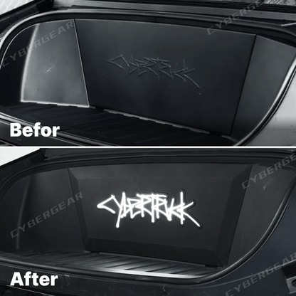Cybertruck Frunk Accent Light Animated LED Lettering