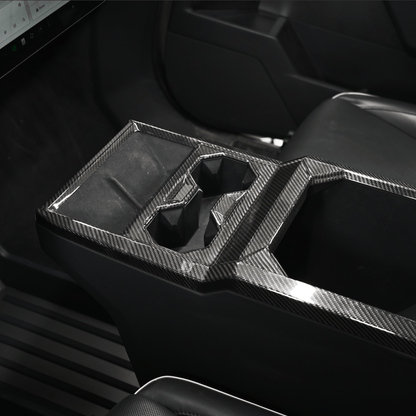 [Real Carbon Fiber] Front Drain Cup Panel For Cybertruck (Glossy/Matte)
