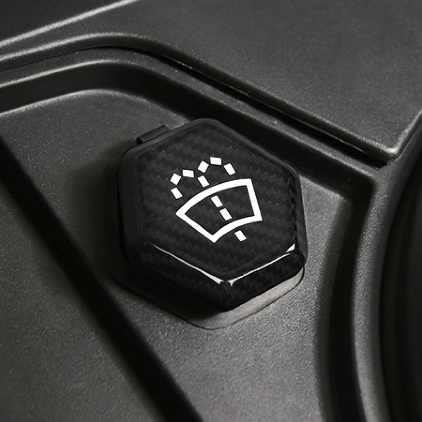 [Real Carbon Fiber] Glass Water Cover For Cybertruck