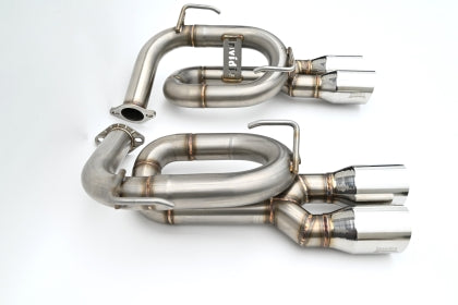 Invidia [22-26 WRX] Twin Loop 3.5in. Single Layer S.S Tip Axle-Back Exhaust