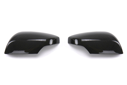 OLM Dry Carbon Fiber Mirror Covers (with Turn Signal Hole) - Gloss Carbon Fiber - 2015-2021 Subaru WRX / STI (With Turn Signal Holes)