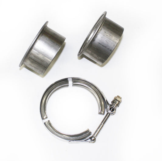 JBA 2.5" Stainless Steel V-Band clamp and flanges VB25