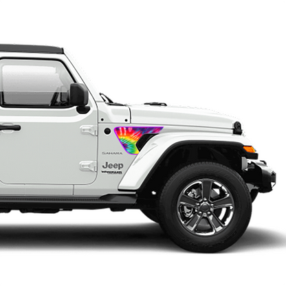 Tie-Dye Hippie Vent Decals