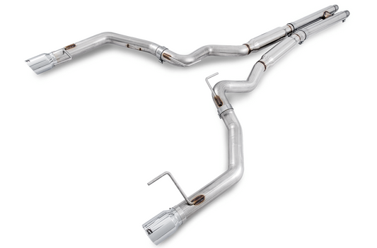 AWE Tuning Track Edition Cat-back Exhaust for S550 Mustang GT - Chrome Silver Tips 3020-32028