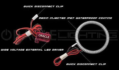 ORACLE Lighting 2018-2025 Jeep Wrangler JL LED Surface Mount Fog Light Halo Kit