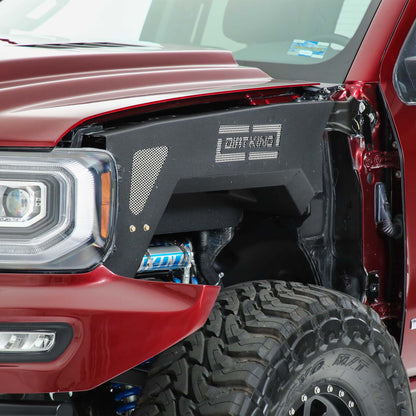 Over-sized Front Wheel Wells