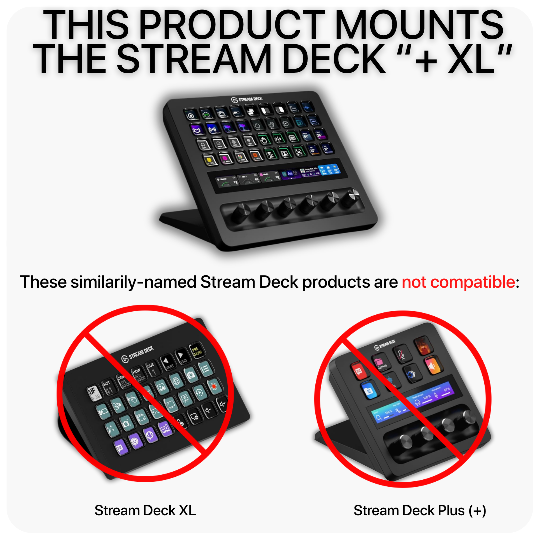 Stream Deck + XL Premium Swivel Mount for Sim Rigs | Flight Rigs
