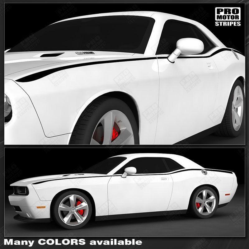 Dodge Challenger 2008-2023 Javelin Side Accent Stripes