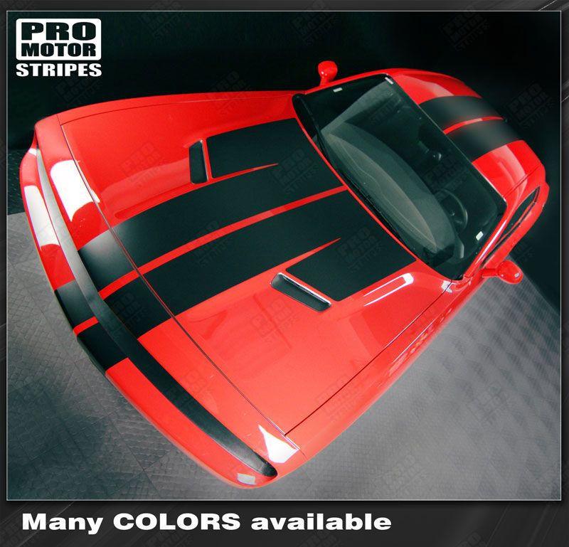 Dodge Challenger 2008-2023 Over The Top Double Stripes
