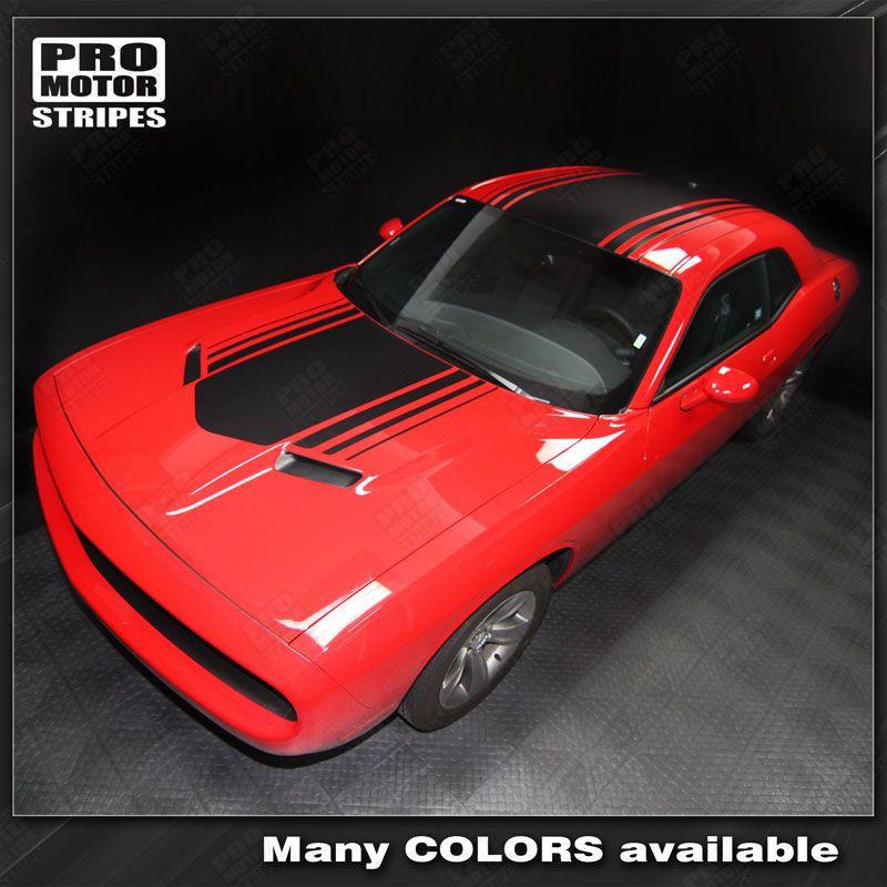 Dodge Challenger 2008-2023 Over Top Shaker Style Stripes